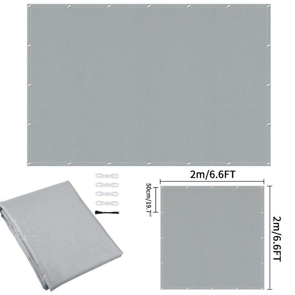 

Waterproof Sun Shade Cloth with Grommets Rectangle Square Patio Sun Screen Pergola Shade Sail Canopy Cover Tarp Screens