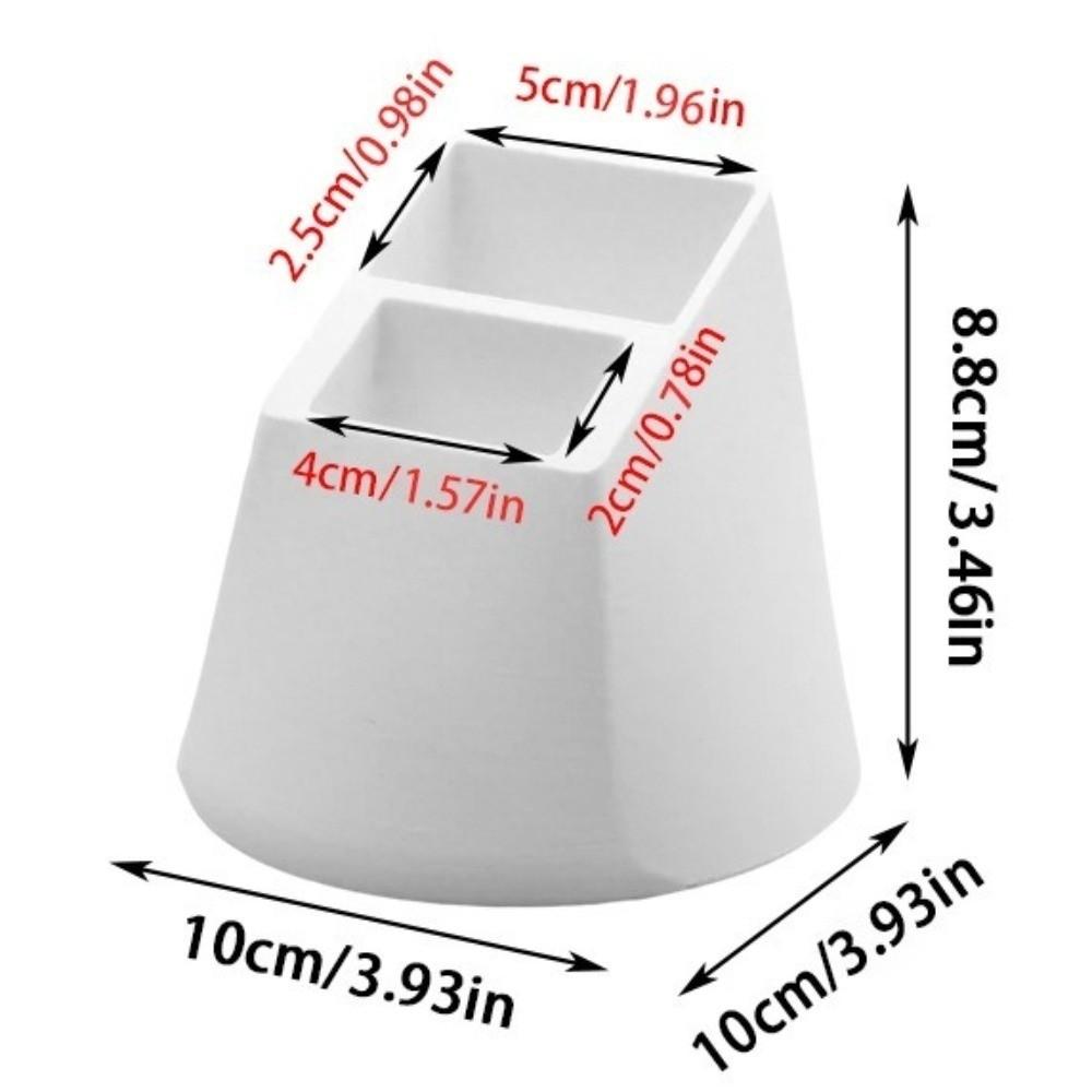 2-Hole Remote Control Holder Plastic Desk Remote Stand Desktop Storage Box Office Supplies