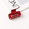 Korean Acrylic Red Geometric Hair Claw for Women Fashion Small Large Square Hair Crabs Clip Hair Clamps Hair Accessories