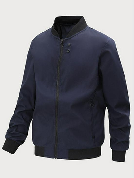 Spring British Style Men's Stand Collar Baseball Jacket - Trendy Casual Fashion