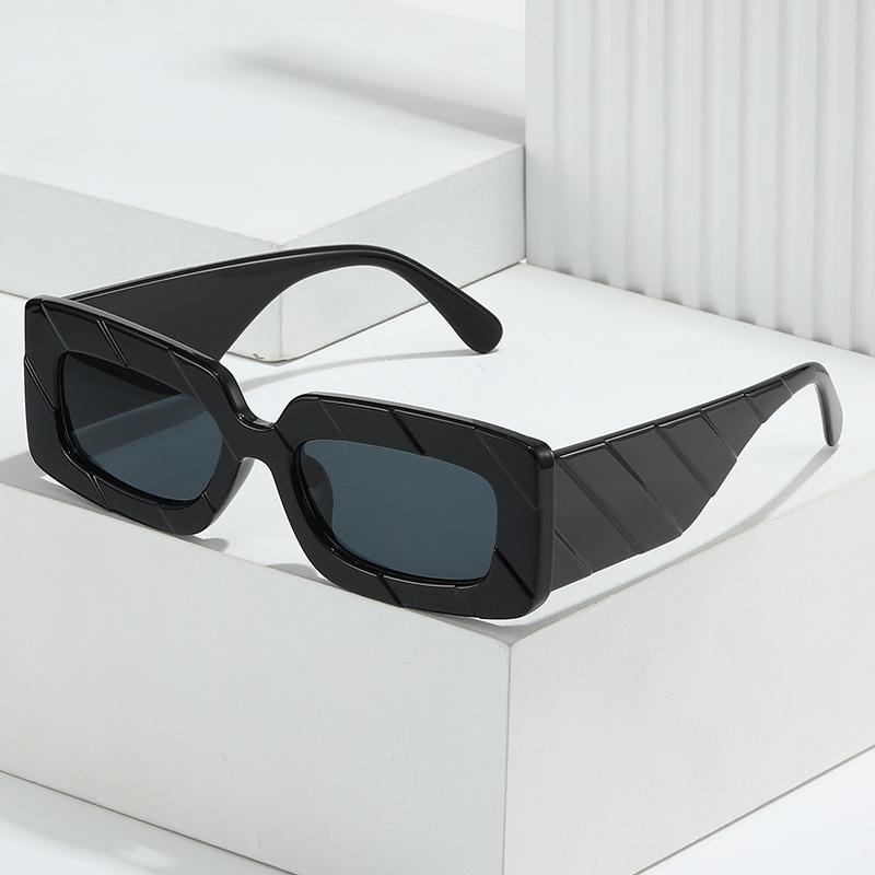 Square Sunglasses, Versatile And Colorful Square Glasses, Retro Literary And Large-Frame Sunglasses.