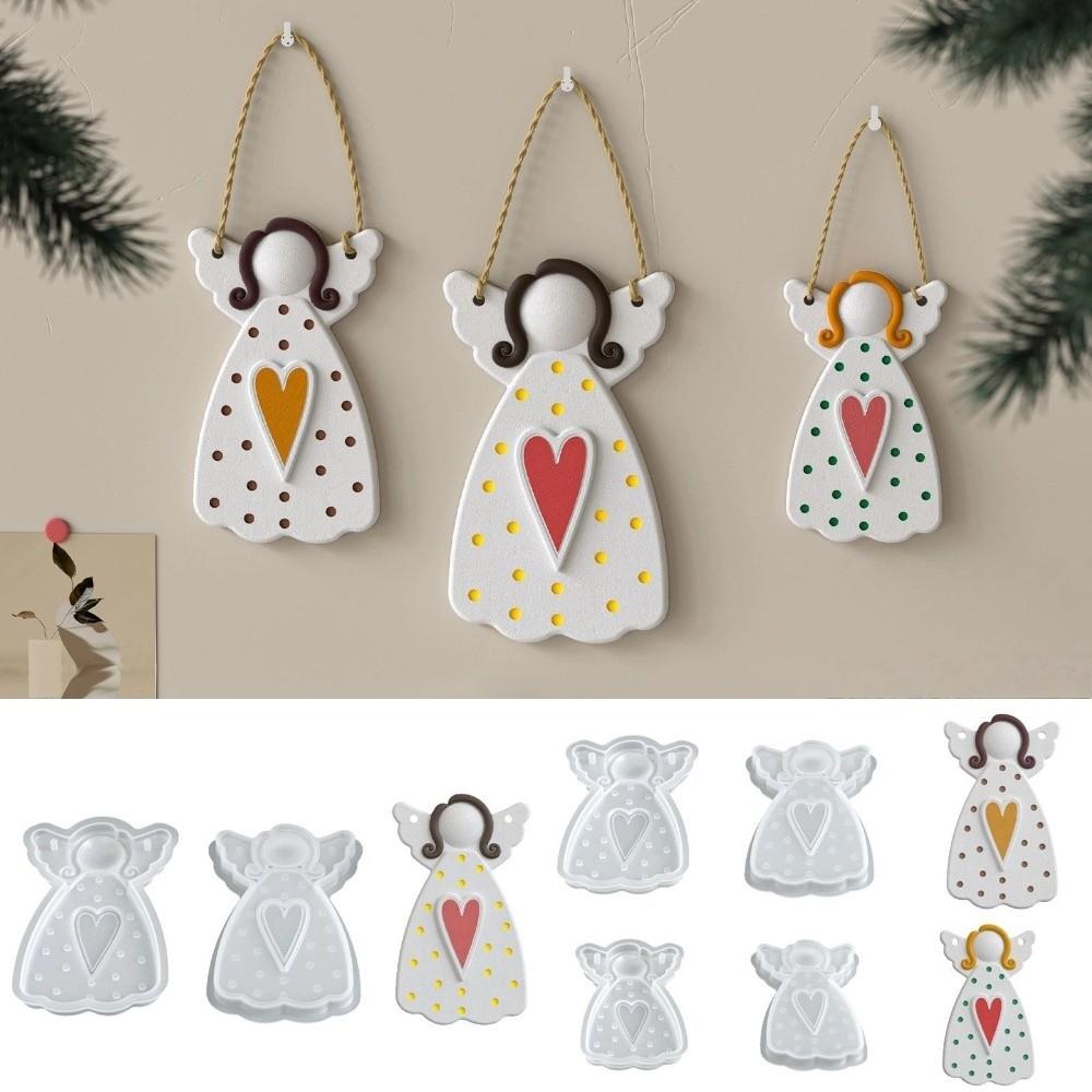 DIY Hanging Ornament Resin Pendant Mold Faceless Angel Plaster Mold Concrete Mould  Craft Supplies