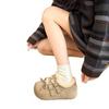 Plush Thick-soled Birkenstock Fluffy Shoes, New Soft-soled Plush Cotton Shoes, Winter Bow Fluffy Snow Boots