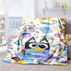 Bluey 54 Customize Text Blanket Cozy Customizable Blanket Comfortable Great for Nap Seaside Office Chair Bedding Four Seasons Multipurpose