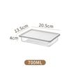 Transparent Food-Grade Freezer Storage Box with Lid for Fresh-Keeping