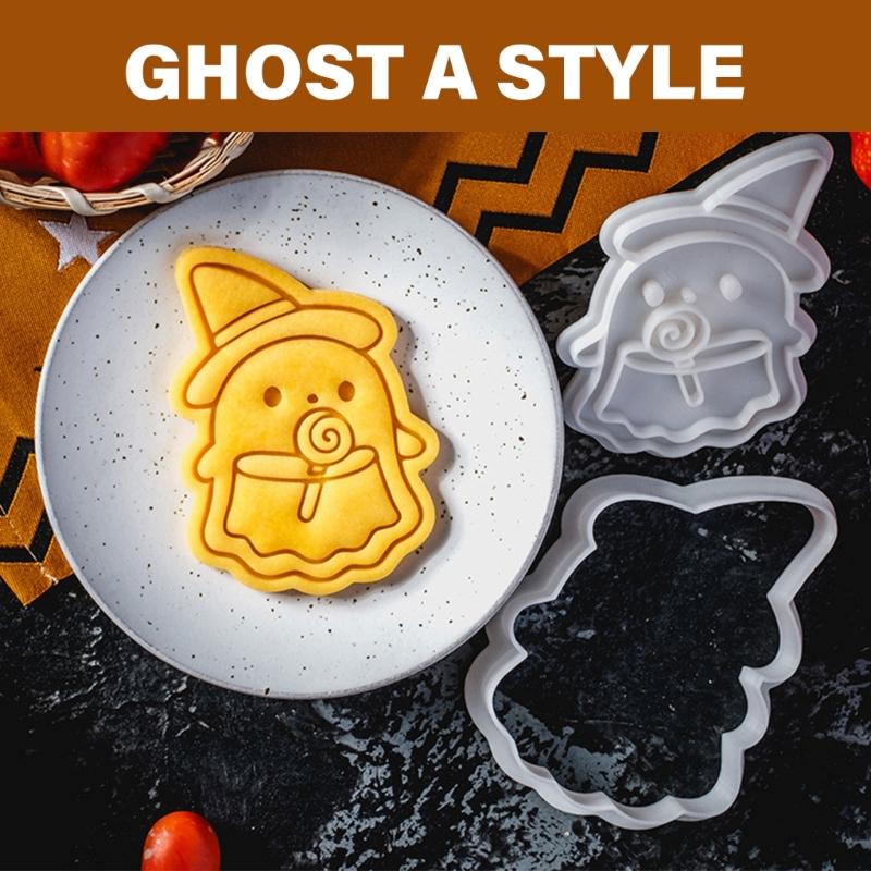 5 Set Biscuit Molds Baking Accessories Halloween Cookie Moulds Biscuit Molding Baking Supplies Suitable for Baking