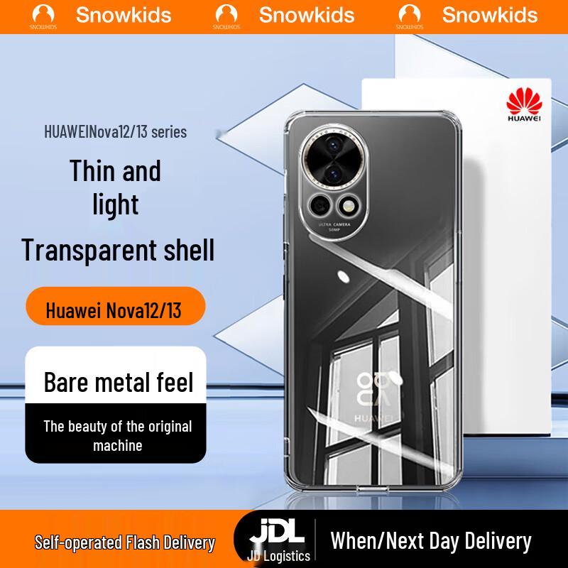Snowkids Transparente Anti-Fall Handyhülle für Huawei Nova Serie