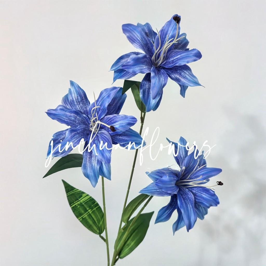 New 3D Printed Lily Simulation Flower for Wedding and Home Decoration Decoration Lily Photography Props Flower Materials
