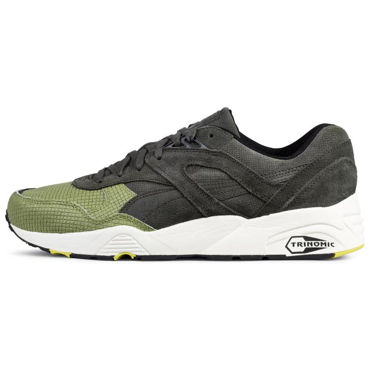 Puma Sportstyle Tx-3 Two-Layer Cowhide Shock Absorbing Wear-Resistant Low-Top Marathon Running Shoes Unisex Sneakers Green 359538-02