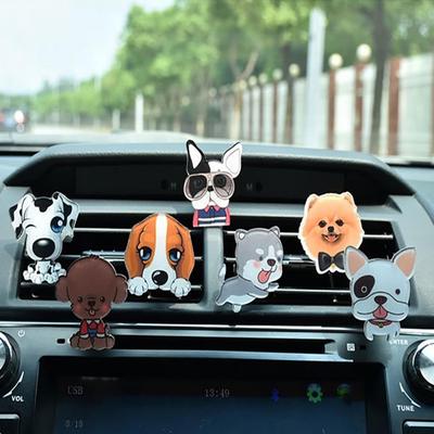 Mode Cartoon Tier Hund Auto Lufterfrischer Aromatherapie Diffusor Vent Clip