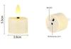 set of 6/12 Remote Controlled w/Timer Led Tea Light USB Rechargeable Tealight Warm White 3D Wick flickering Candle Lamp f/Party