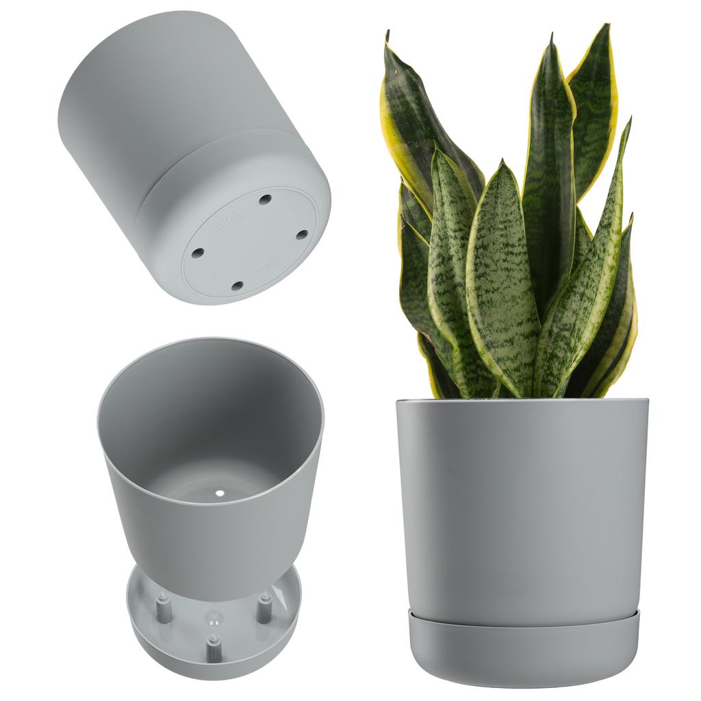 KADAX Doniczka Osłonka Plastikowa Gazon 18cm Biała