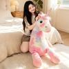 70 cm Cartone Animato Carino Arcobaleno Unicorno Peluche Bambola Cuscino Morbido Unicorno Animale Giocattolo di Peluche Decorazione per la Casa Regalo per Ragazze Bambini