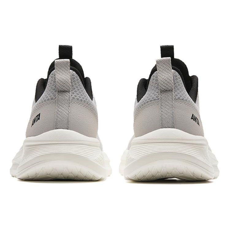 Anta Running Series Shock Absorption Non-Slip Low-Top Running Shoes Men Sneakers Gray Black 912425513-3