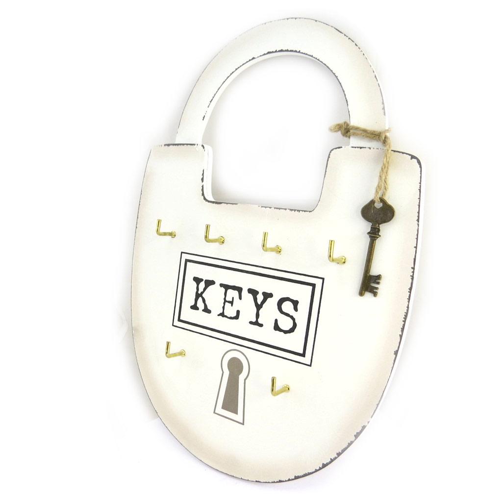 Les Trésors De Lily [M9058] - Boite à clés 'Mega Cadenas' ivoire (6 clés) - 23x35 cm