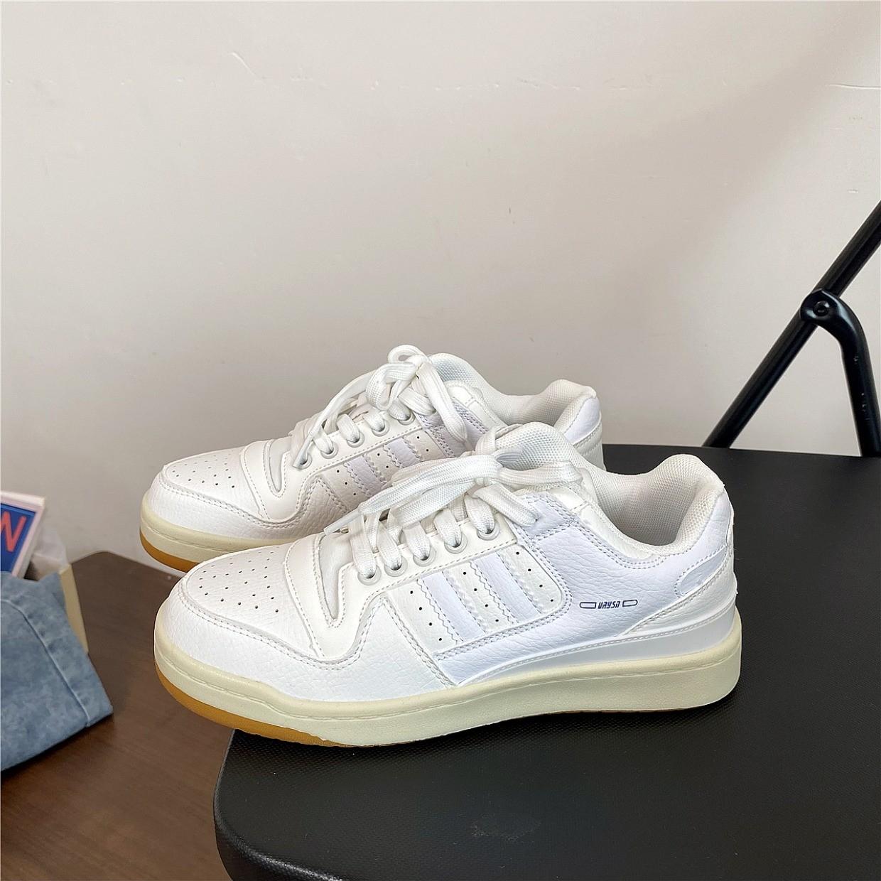 

Повседневная обувь для скейтбординга в гонконгском стиле, женская, ins super fire, универсальная, маленькая белая обувь, весна 2025, новая пара, спортивная обувь для мужчин 36 белый