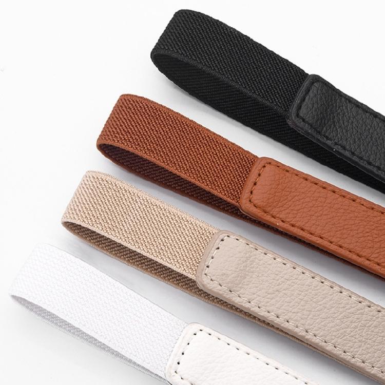 Multiuse Simple Elastic Waist Belt For Women Metal Hook Buckle Waistband For Everyday Wear Casual Outfit All Matching