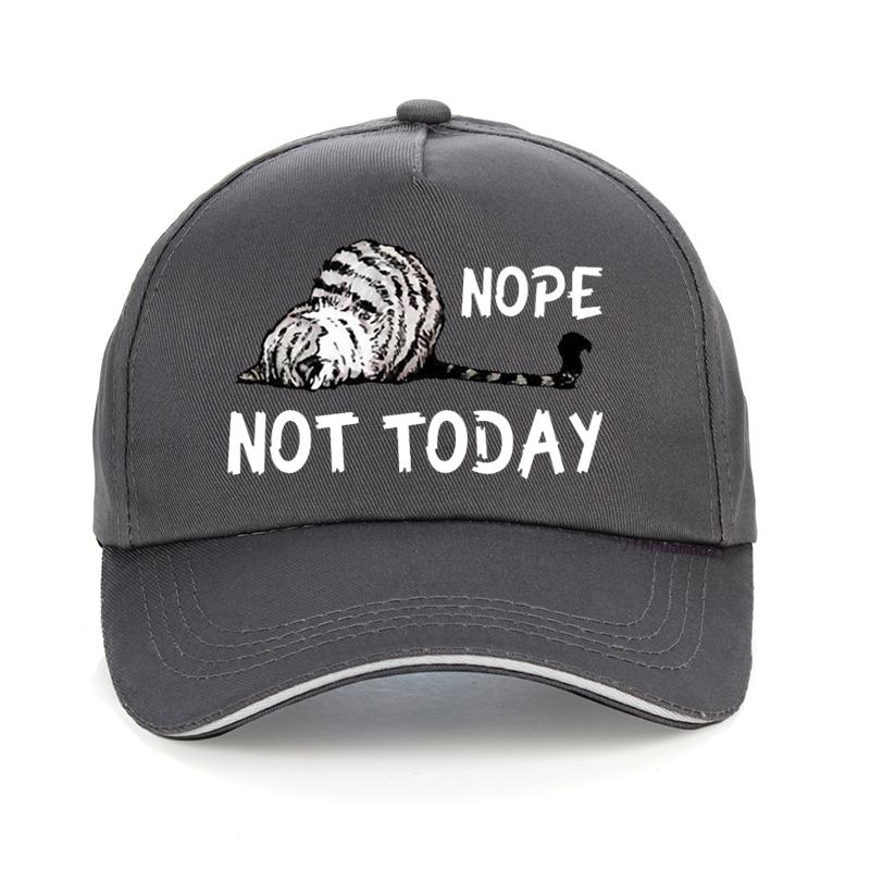 Nope Not Today cat Baseball Cap Cartoon Cute Cat feUnisex hats Adjustable snapback caps