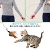 Pawaboo Katzenspielzeug, Federstab mit Glocke, Katzenspielzeug, Inklusive 1 Ersatz, Hilft Langeweile zu vertreiben, Fördert die Interaktion und baut Stress ab, Braun