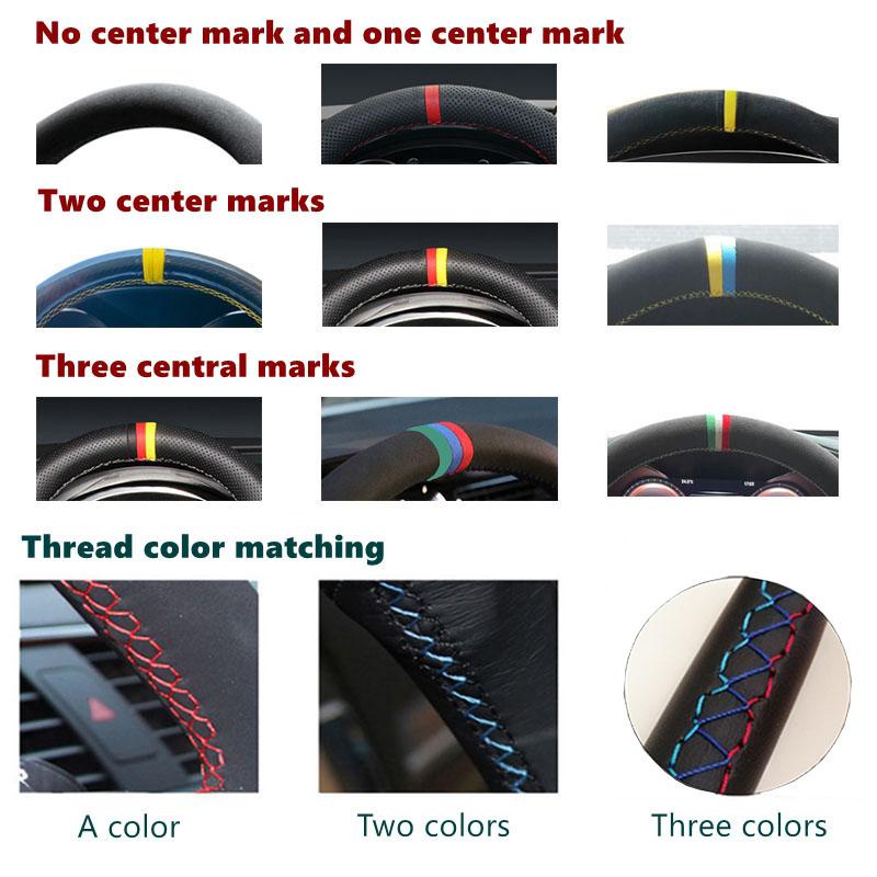 Autolenkradabdeckung Wildleder Geflochten Für BMW M Sport G30 G31 G32 G20 G21 G14 G15 G16 X3 G01 X4 G02 X5 G05 Autozubehör