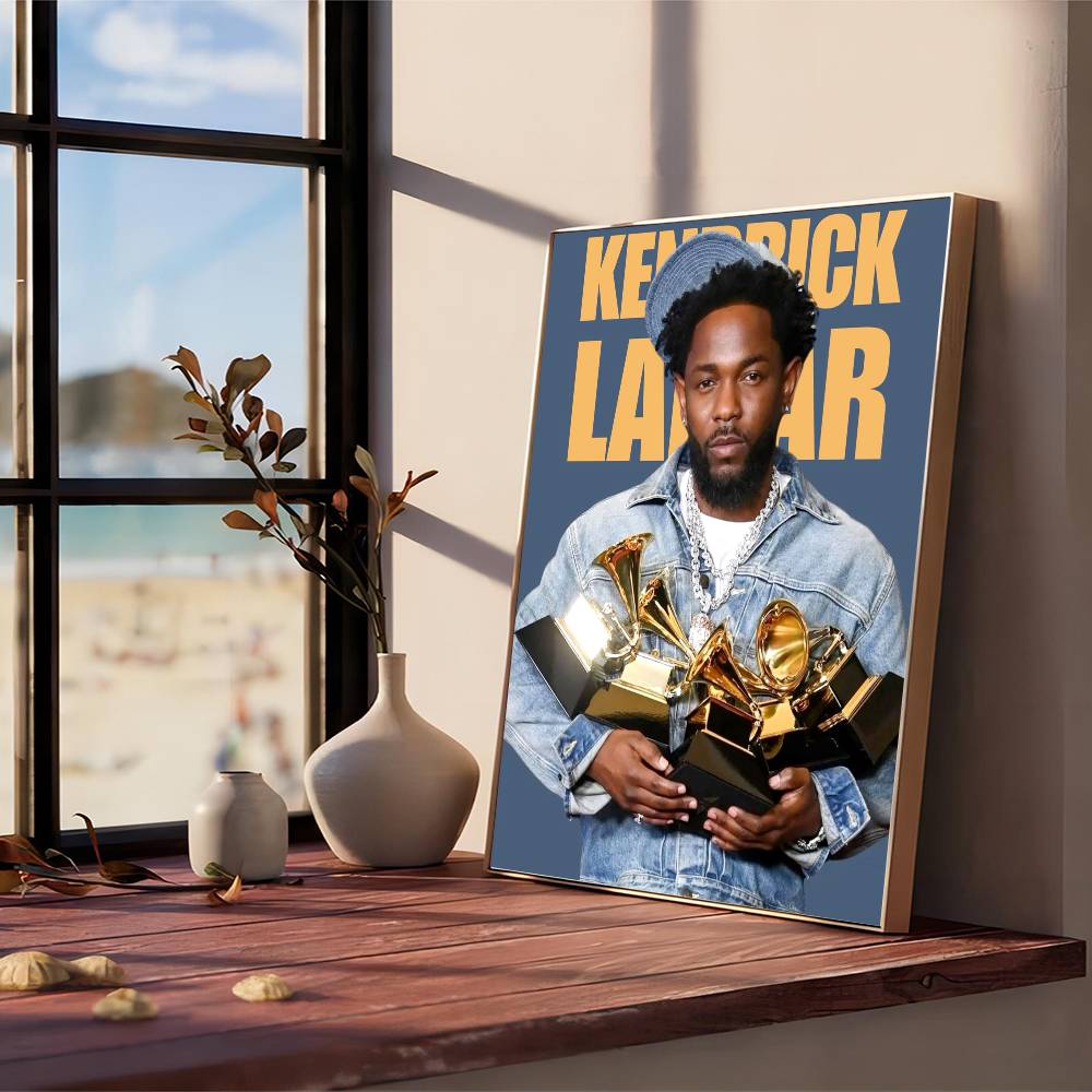 Kendrick Lamar Good Kid Maad City Hip Hop Music Album Cover Anime Posters Sticky Whitepaper Sticker DIY Room Bar Cafe Room Decor