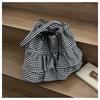 Fashion trendy large-capacity canvas bag, new floral plaid tote bag, shoulder women's bag