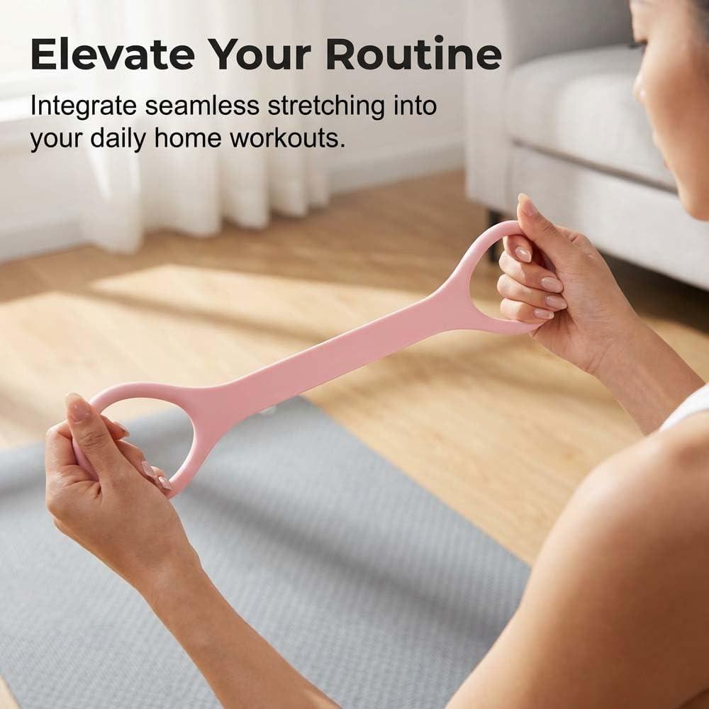 Bande Elastiche a 8 per Uomini Donne, Corda Elastica a Forma di 8 in Silicone da 20LB con Manici Antiscivolo, Attrezzatura Portatile per Palestra in Casa