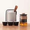 Ceramic travel tea set portable set tea outdoor travel camping tea drinking equipment Kuaike cup tea gift