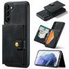 For Samsung Galaxy S23+ Case Leather Phone Back Cover Magnetic 2 in 1 Detachable