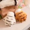 Plush Tiger Head Plush Keychain Cartoon Keychain Pendant Cute Toy Keychain Backpack Accessory