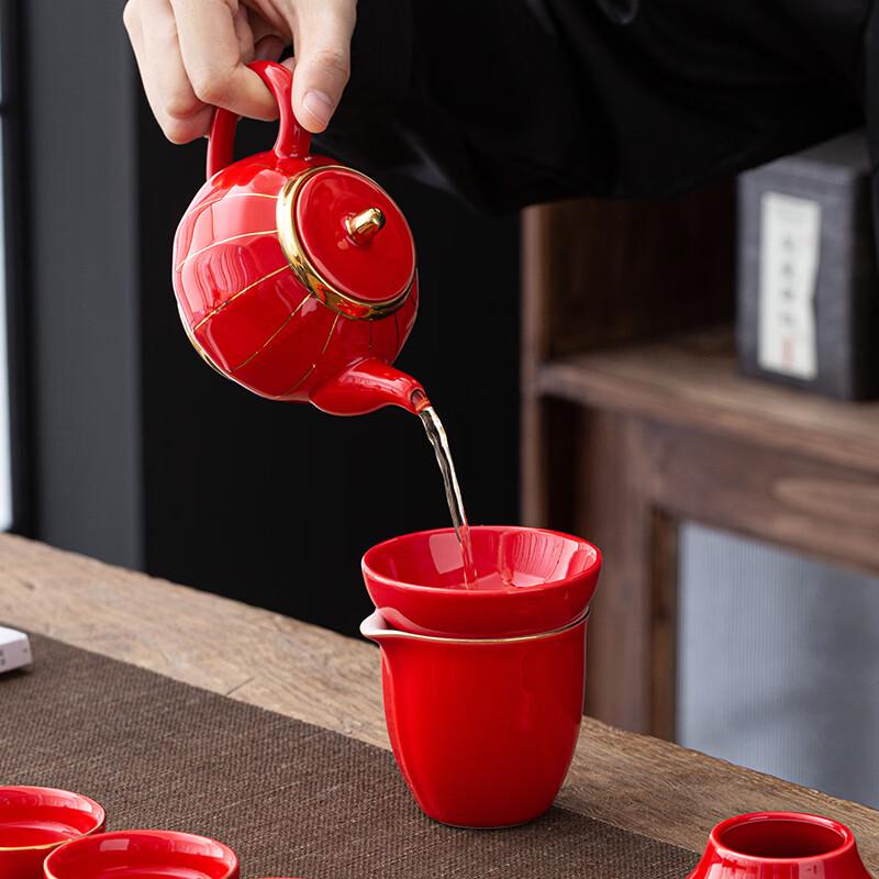Pinjiang Good Luck Ceramic Tea Set