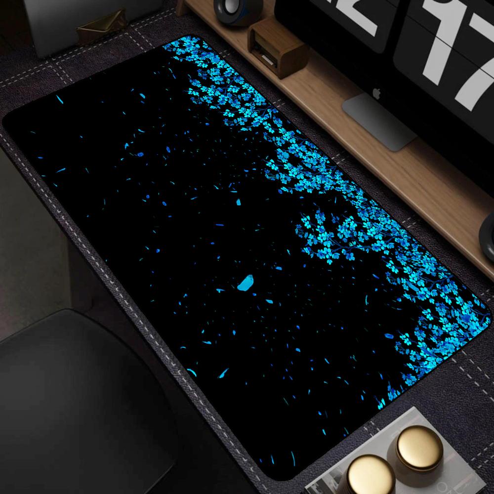 White Sakura Deskmat Japan Cherry Blossom MousePad Office Gaming Mouse Pad Keyboard Pad Non-Slip Office Carpet Laptop Mouse Mats