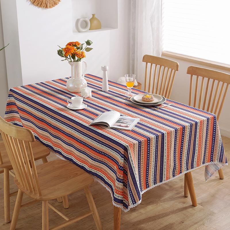 Henggang Pastoral Print Table Cloth Home Restaurant Rectangular Table Cloth Book Tablecloth Fabric Tablecloth