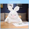 Plush White Lazy Rabbit Doll Delightful Large Cuddly Bunny For Home Nursery And