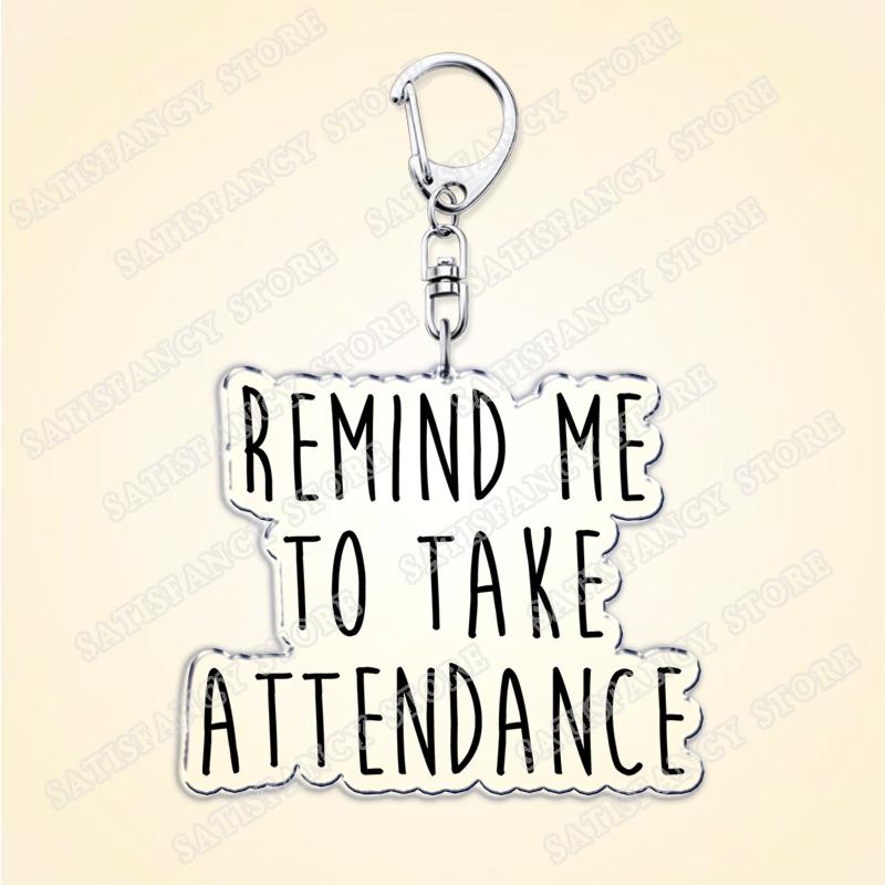 Creative Back To School Spirit Keychain for Accessories First Day of School Vibes Keyring Education Jewelry Friends Gifts