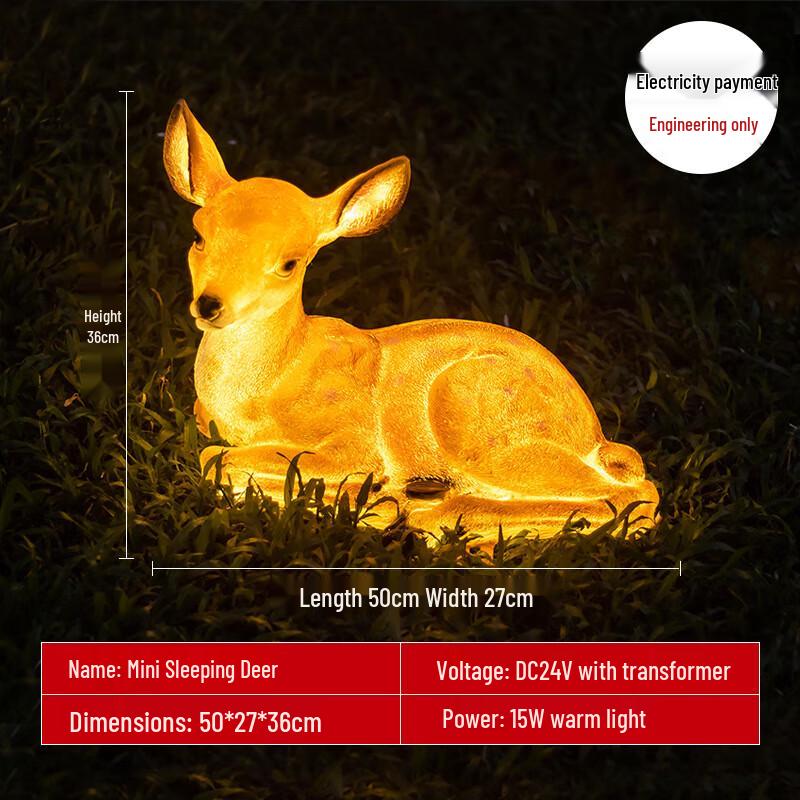 HEIXIE Luminous Sika Deer Landscape Light