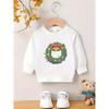 European Sizes Christmas Dreamy and Sweet Printed Pattern, Skin Friendly and Durable for 0-3 Year Old Kids. Versatile Thin Round Neck Hoodie