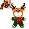 Unique Metal Opener Christmas Gingerbread Man Bottle Opener, Refrigerator Magnet Beer Cap Remover Decorative for Kitchen Party Supplies