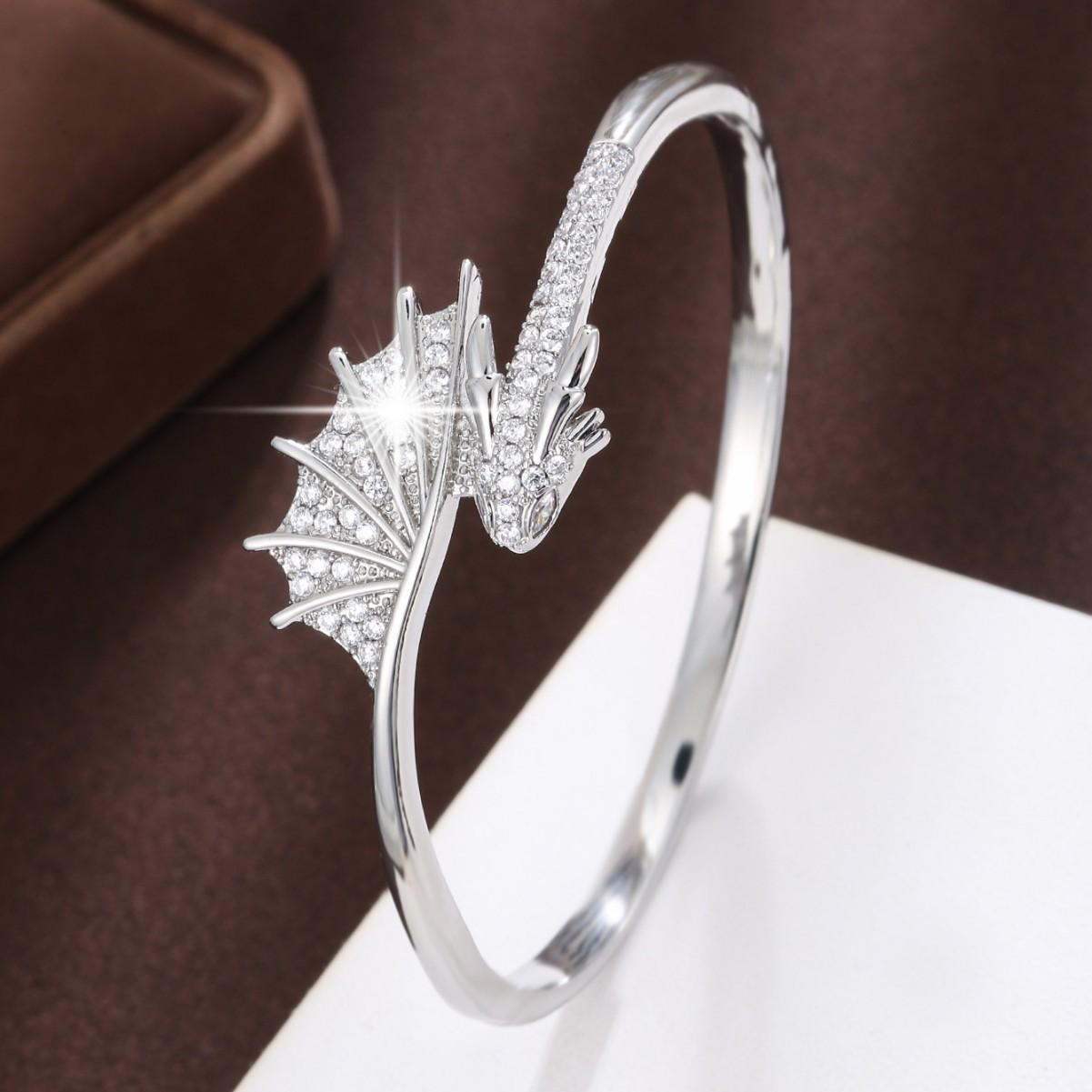 New style simple micro-paved zircon temperament jewelry bracelet One Size(16-22CM)