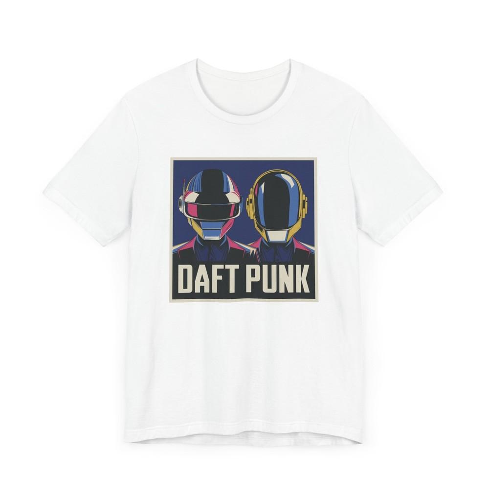 

Винтажная футболка Daft Punk Подарок для любителя музыки Ретро Графика Футболка для музыкального фестиваля Унисекс XXXXL