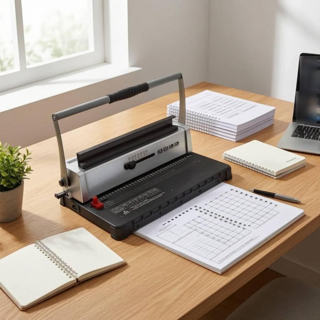 Circular Binding Machine 34-Hole Booklet Maker Manual for Professionals