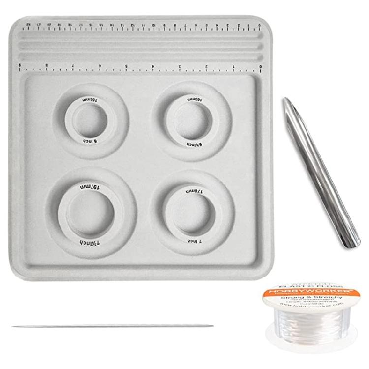 Beading Board Round Channels for Girl Bracelet Beading Jewelry Making Craft