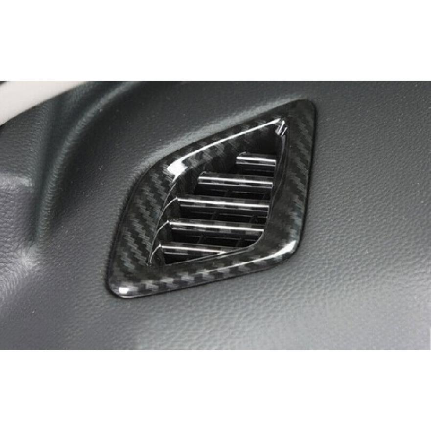 For Honda Accord 2018- Carbon ABS Front Dash AC L&R Air Outlet Vent Covers