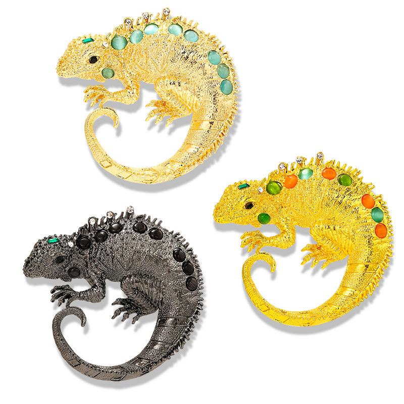 Vintage Animal Lizard Accessories Chameleon Brooch