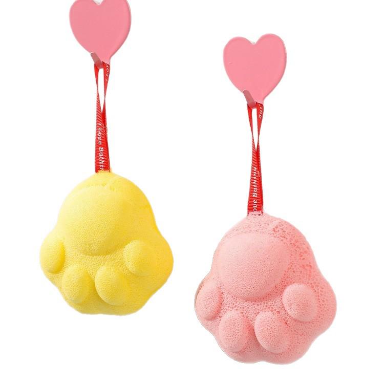 Newborn Bath & Shampoo Sponge Brush: Gentle Exfoliating Cotton for Babies