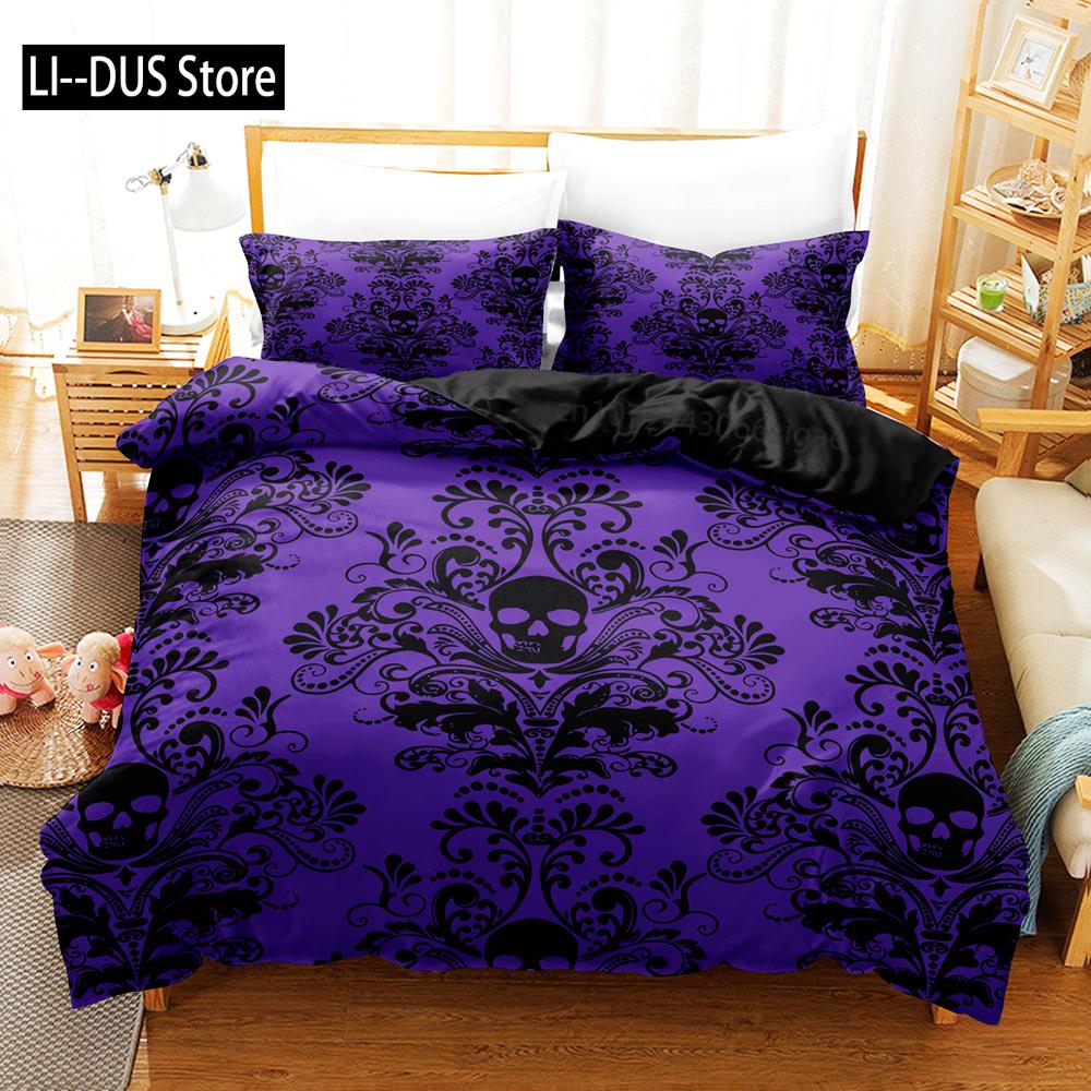 Skull Deadpool Duvet Cover Set 240x220 200x200 Bedding Set Twin Queen King Double Bed Linens Quilt Cover Bedclothes Big Hand