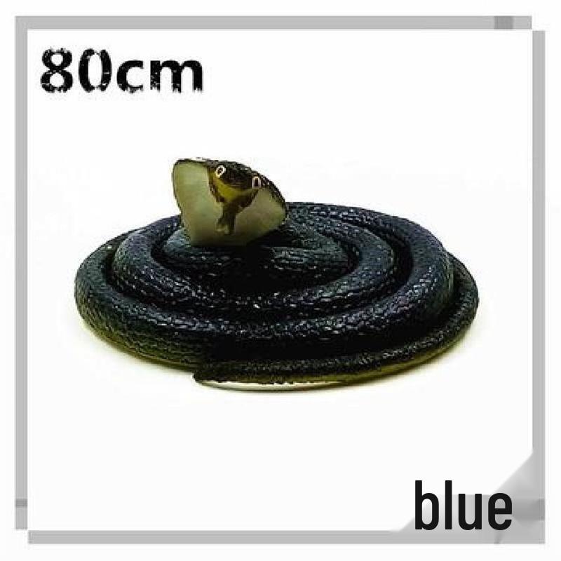 Children's Large Soft Rubber Green Snake Prank Toy Model