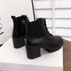 Fashion boots autumn and winter new modern urban style knee boots stacked wear niche foreign style show high American ins
