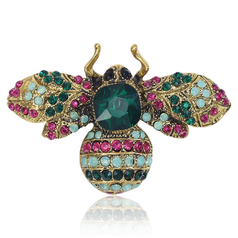 

Crystal Bee Badge Pins for Unisex Clothing Insect Brooch Corsage Lapel Pin