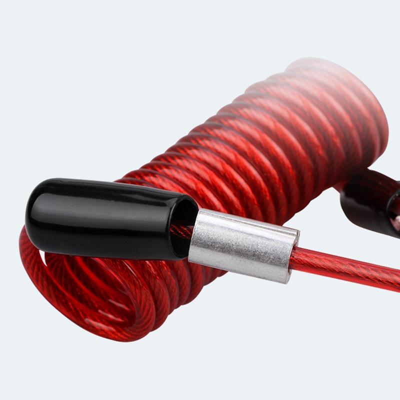 3.5mm Anti-Theft Spring Wire Rope Motorcycle Bike Lock Cable Lock Reminder Cable Theft Handlebar Scooter Disc Brake Lock